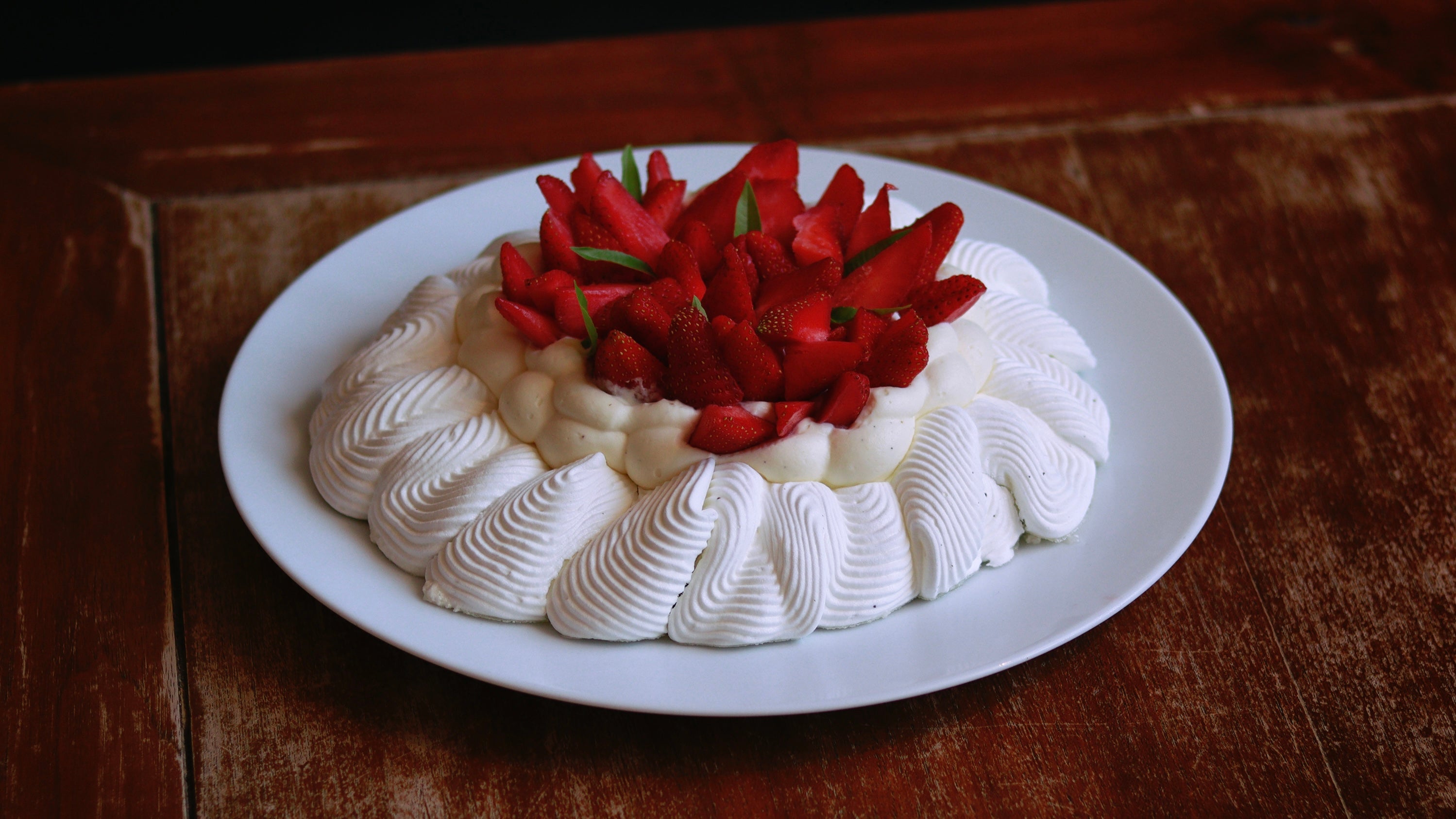 L'Immaculée - Pavlova aux fraises